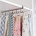 EigPluy 2pcs Mug Hooks Under Shelf Mug Holder Cups Storage Rack Drilling Free Coffee Cups Holder Kitchen Utensil Holder Key Hooks Ties Belts Scarf Hanging Hooks Rack,Fit for The Cabinet 0.8