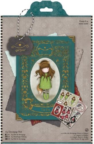 Simply Gorjuss A4 The Fox Decoupage Pack, Multi-Colour by Simply Gorjuss