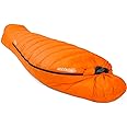 ZOOOBELIVES 10 Degree F Hydrophobic Down Sleeping Bag for Adults - Lightweight and Compact 4-Season Mummy Bag for Backpacking, Camping, Mountaineering and Other Outdoor Activities – Alplive D1500