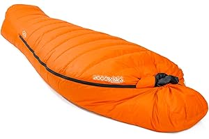 ZOOOBELIVES 10 Degree F Hydrophobic Down Sleeping Bag for Adults - Lightweight and Compact 4-Season Mummy Bag for Backpacking