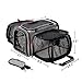 Cat Carrier,Pet Carrier Airline Approved,Cat Carrier with Wheels, Pet Carrier for Pet with Telescopic Walking Handle,Easy to Fold,Grey (Grey)