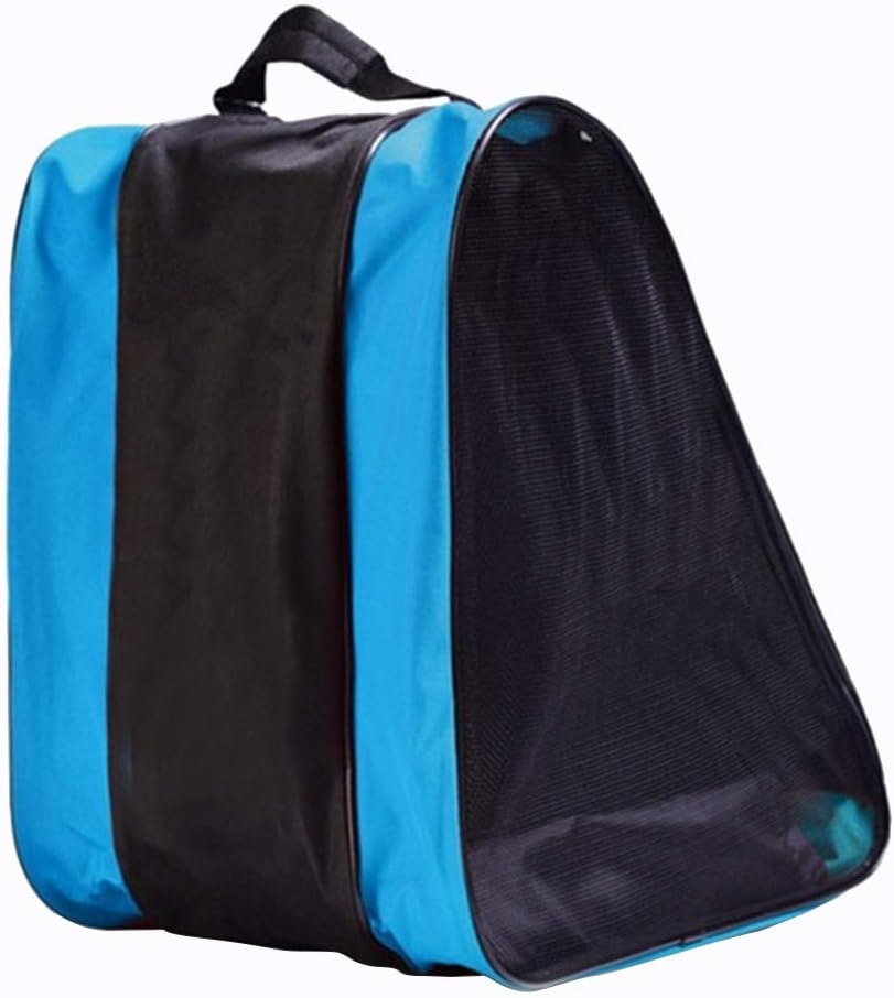 VORCOOL Roller Skating Bag Mesh Net Skate Bag Adjustable Shoulder Strap Carrying Bag(Blue)