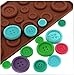 yueton Silicone Button Chocolate Jelly Ice Muffin Sweet Candy Sugar Craft Fondant Mold Mould/ Tray Cake Decorating Tools, Xmas DIY