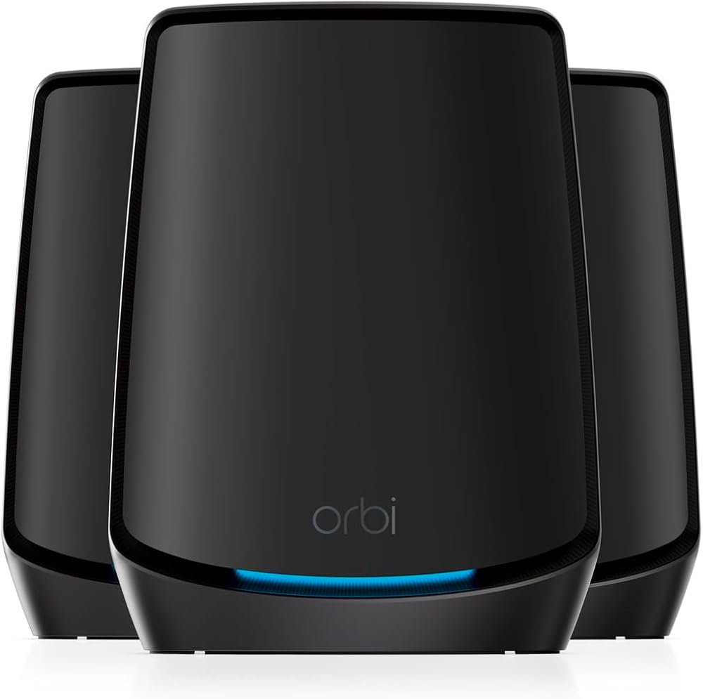 NETGEAR Orbi WiFi 6 Mesh System RBK863SB AX6000 Tri-Band Router 2 Satellites
