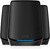 NETGEAR Orbi WiFi 6 Mesh System RBK863SB AX6000 Tri-Band Router 2 Satellites