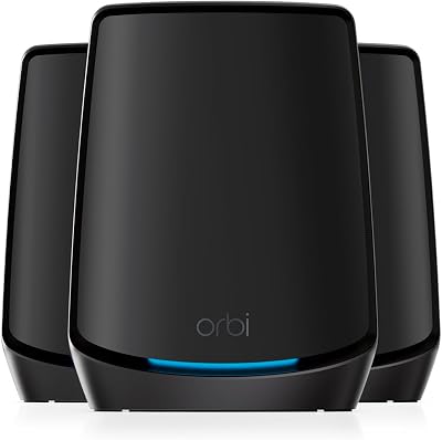 NETGEAR Orbi WiFi 6 Mesh System RBK863SB AX6000 Tri-Band Router 2 Satellites