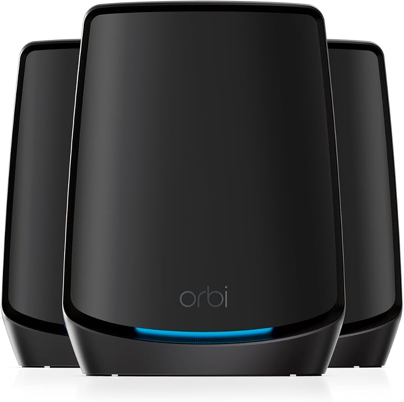 NETGEAR Orbi WiFi 6 Mesh System RBK863SB AX6000 Tri-Band Router 2 Satellites