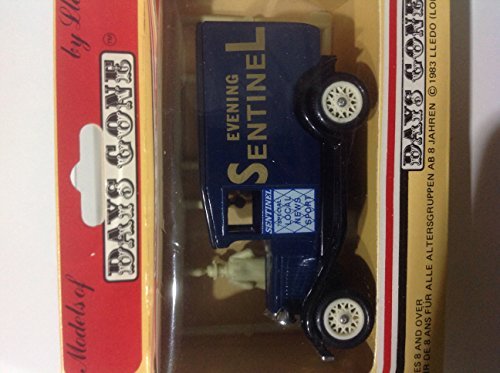 Vintage Lledo Models Of Days Gone Ford Model A Panel Van Blue/Black "Evening Sentinel"