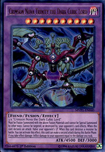 Yu-Gi-Oh! - Crimson Nova Trinity the Dark Cubic Lord (MVP1-EN040) - The Dark Side of Dimensions Movie Pack - 1st Edition - Ultra Rare