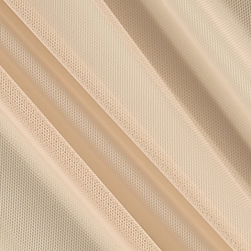 TELIO Stretch Nylon Mesh Knit Nude Fabric by The Yard, Nude