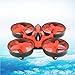 RCtown ELF Mini Drone for Kids, 2.4GHz 4CH Mini UFO RC Quadcopter Drone with 6-Axis Gyro Headless Mode Remote Control Nano Quadcopter (Red)