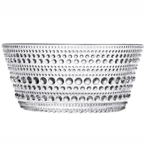 Iittala Kastehelmi Bowl, Dish, Small Bowl, Salad Bowl, Snack Bowl, Glass, Transparent, 230 ml, 1007053