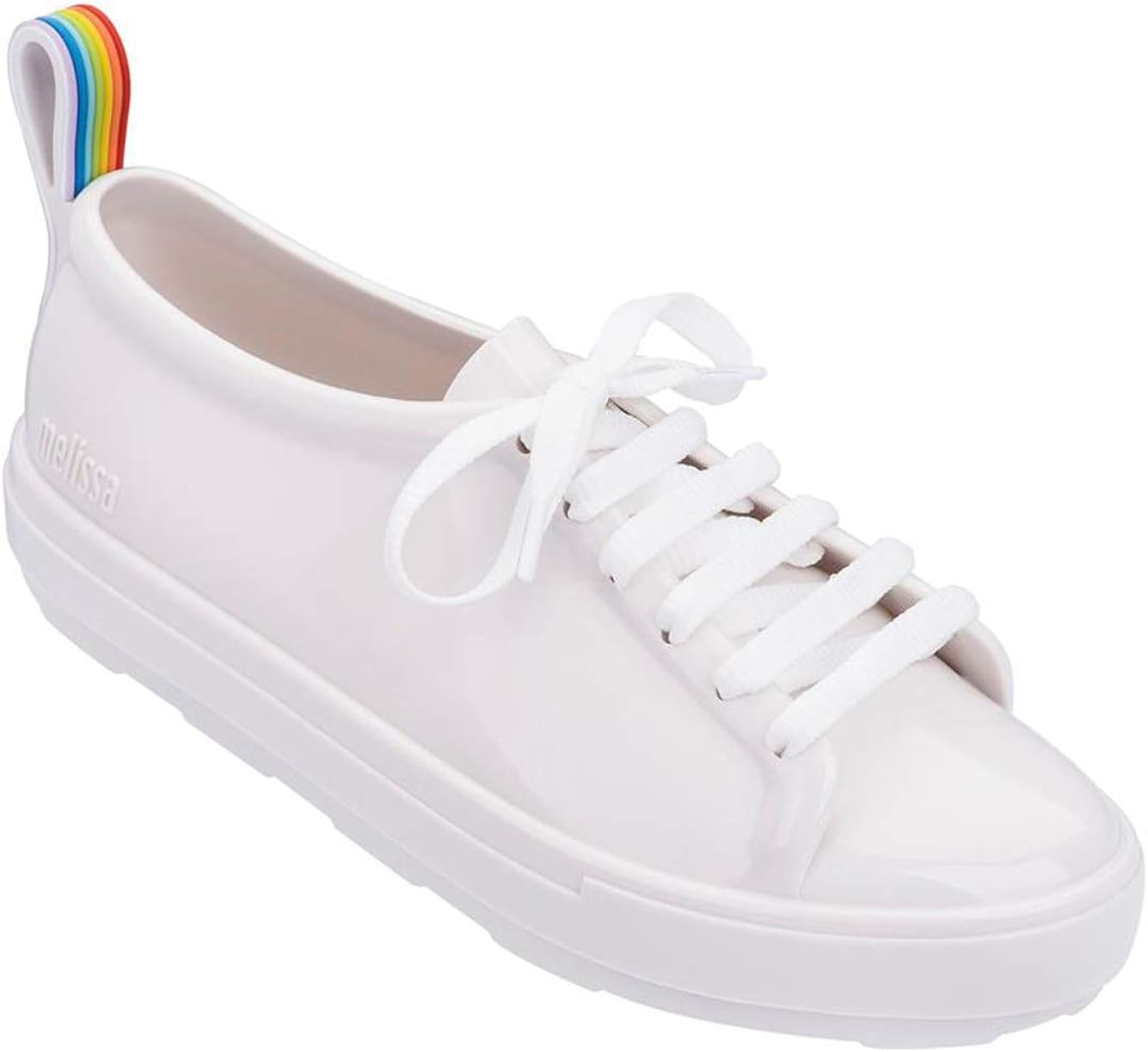 rainbow white sneakers