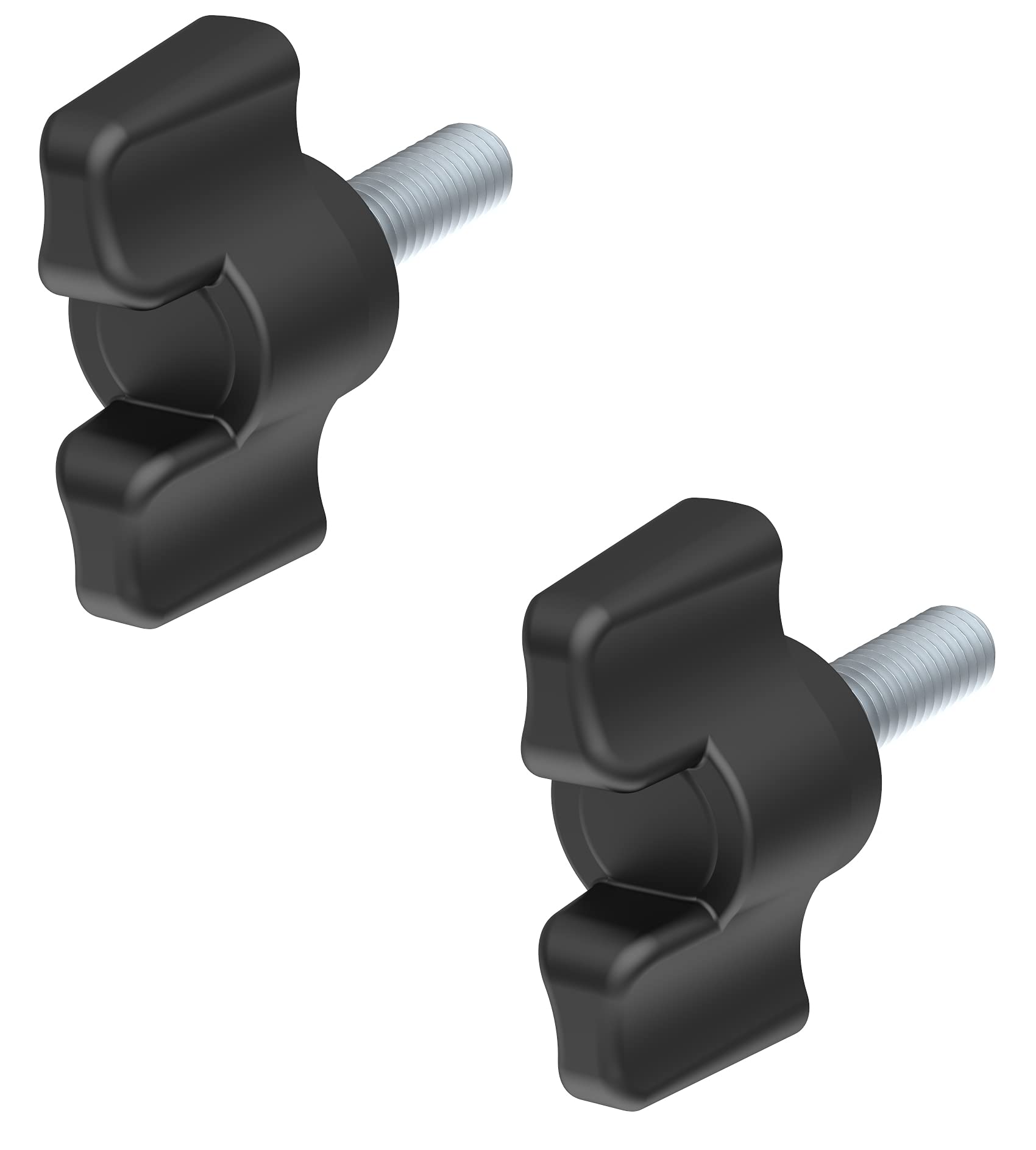 cyclingcolors Butterfly Wing Bolt, Handle Lock Stretcher Frame, M6 x 50, Pack of 2, 3701260828065, Black