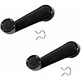Performance PFM-547363 Window Crank Handle, Left and Right, Textured Black, Set of 2 for 1973-2017 Toyota Tundra, Yaris, Matrix, Tacoma, Corolla, Camry, Sienna, T100, Previa, 4Runner, MR2, Pickup