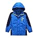 KID1234 Boys' Rain Jacket Lightweight Quick Dry Waterproof Hooded Raincoat