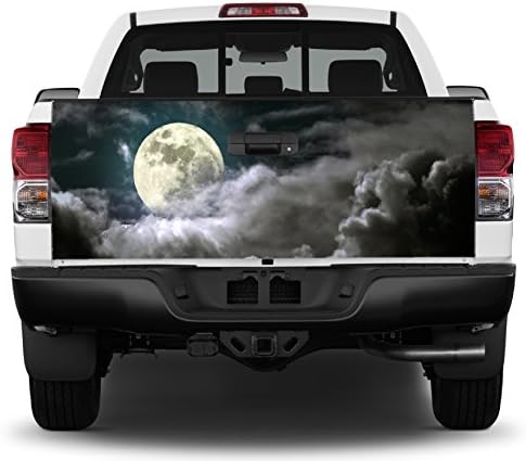 Crabtree Signs Moonlight - Clouds Tailgate Wrap Vinyl Graphic Decal Sticker Wrap