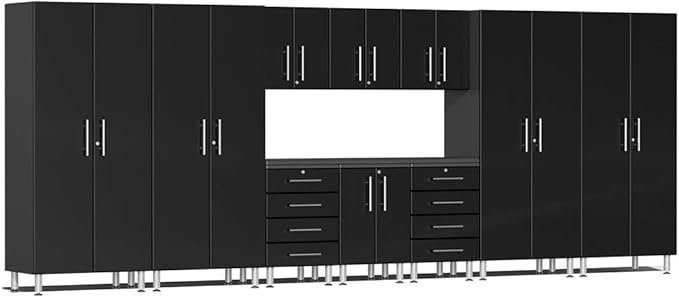 new age 11 piece garage cabinet