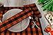 Urban Villa Cotton Dinner Napkins Set of 12, 20x20 Inche Soft Premium Cotton Napkins, Hotel Quality Highly Absorbent, Reusable & Washable Mitered Corner Table Dinner Napkins - (Orange/Black, Checkerd)