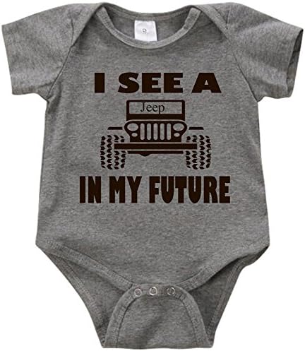 VRW I see a Jeep in my future unisex Onesie Romper Bodysuit