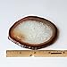 JIC Gem Natural Sliced Agate Coaster with Rubber Bumper Set of 4 (3-3.5