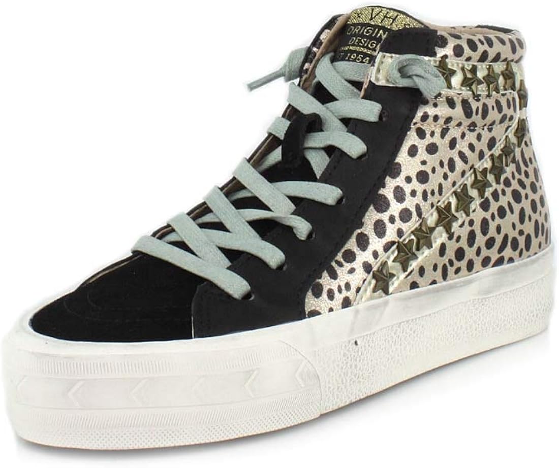 VINTAGE HAVANA Womens Revenge Washed Leopard Sneaker 7.5