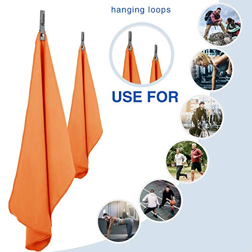Relefree Microfiber Towel, Sports & Travel Towel - Fast Drying, Super Ultra Absorbent, and Compact Suitable for Camping, Beach, Gym, Swimming, Backpacking, Yoga, Set of 2 - Thumbnail 7