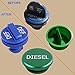 Diesel Fuel Cap for Dodge, Magnetic Ram Diesel Billet Aluminum Fuel Cap and DEF Cap Combo for 2013-2018 Dodge Ram Truck 1500 2500 3500 with New Easy Grip Design