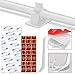 JIRVY Adjustable Cable Tie Clips 3M Adhesive Wire Clips Nylon Wire Clamps 50 Pack (White)
