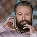Beard Care Grooming Kit for Men - Boar Bristle Beard Brush, Sandalwood Beard Comb and Facial Hair Trimming Scissors by GentlemanRa.