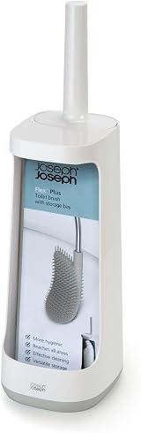 Joseph Joseph Flex Plus Smart Hygienic Silicone Toilet Brush with Storage Bay view 3