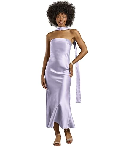 db studio bridesmaid dresses David's Bridal The Edit Strapless Satin Notch Neckline Sheath Dress Printed Halter Color:DARK GREY Modern 6-Drawer Dresser, Large