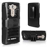 LG G3 Vigor Case, SGM (TM) Shell Holster Hybrid Defender Combo Case with Kickstand & Belt Clip For LG G3 Vigor