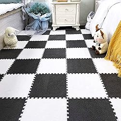 easycustomerlee 12pcs Interlocking Carpet Shaggy