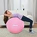 Trideer Exercise Ball (Pink, 65 cm)