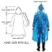 Rain Poncho: 6 Pack Emergency Disposable Waterproof Rain Coat Ponchos for Adults Men Women Teens Kids | Extra Thick, Drawstring Hood, Elastic Sleeve