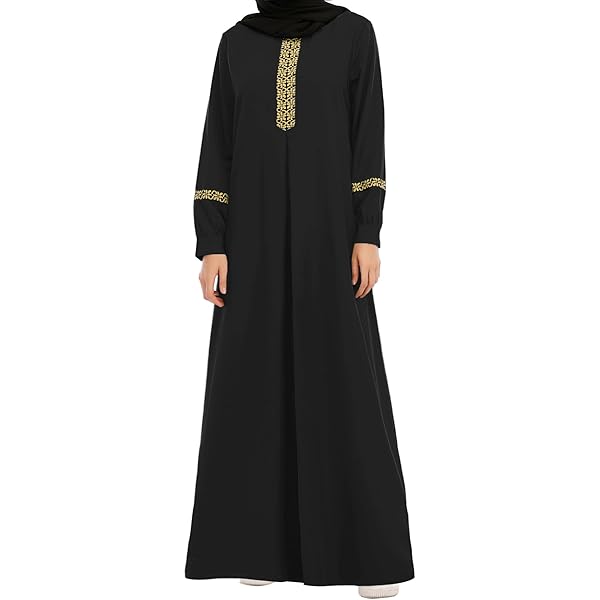 Amazon.com: Muslim Dresses for Women Glitter Sequin Kaftan Modest Prayer  Onesie Abayas Ramadan Elegant Lightweight Dubai Islamic Robe Black :  Clothing, Shoes & Jewelry
