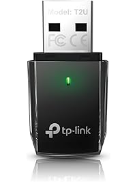 TP-Link Archer T2U 11AC USB WiFi Adapter - Dual Band 2.4G/5G AC600 Wireless Network Card, WiFi Dongle, Mini size, Supports Windows (XP/7/8/8.1/10), Mac OS (10.7~10.13)