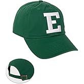 Desert Cactus Eastern Michigan University Baseball Hat EMU Eagles Brimmed Embroidered Cap Adjustable Cloth Strap Adult (Style A) Green