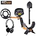 Wedigout Metal Detector MD-3009II Gold Detectors Treasure Finder Detectors Within 8 Inches Adjustable Sensitivity and Headphone Jack