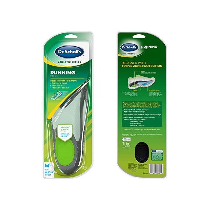Dr. Scholl’s Running Insoles Absorb Shock and Prevent Common Running Injuries