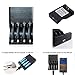 KENTLI CH4-57AU 4 Slots Ports Charger for kenlti 1.5v Lithium li-Polymer li-ion aa AAA Rechargeable Battery