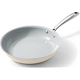 Cookersway Nonstick Frying Pans Ceramic Skillet: 8Inches Non Stick Egg Fry Pan - PFOA PTFE PFAS Free