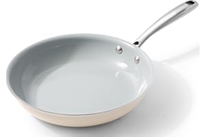 Cookersway Nonstick Frying Pans Ceramic Skillets: 9.5Inches Non Stick Egg Fry Pan - PFOA PTFE PFAS Free