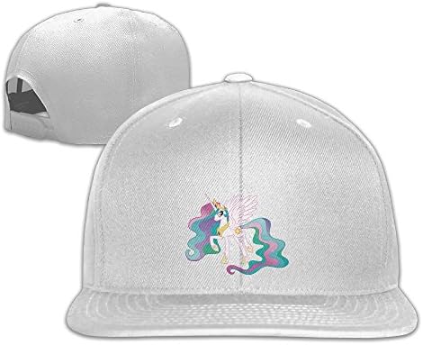 Unisex Beautiful Canterlot Castle Princess Celestia Snapback Flat Hats Adjustable White