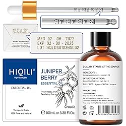 HIQILI Juniper Berry Essential Oil,100% Pure