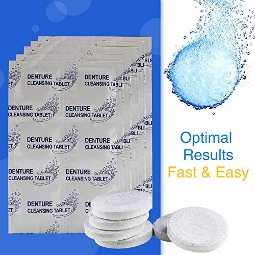 EZGO Denture Cleaner Tablets and Retainer Cleaner, Micro Cleaning Denture Cleanser, Help Removes Stain, Plaque, Bad Odor from Denture & Retainer (180 Days Supply) - Thumbnail 4