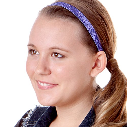Hipsy Women's Adjustable Cute Fashion Headbands Hairband Gift Pack (3pk Bling Glitter Gift Pack)
