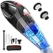 Simonseason Handheld Vacuum Cleaner 6.5KPA Cordless Car Vacuum Cleaner Portable&Lightweight Small Hand Held Vacuum Cleaner Rechargeable Hand Vac with LED Light for Home Pets Hair Cleaning Wet&Dry Use