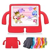 Lioeo iPad Air 2 Kids Case iPad Air Kids Case Cute 3D Cartoon Light Weight Shock Proof Protection Cases EVA Foam Protective Children Cases and Covers for Apple iPad 5 6 Generation New iPad 2017 (Red)